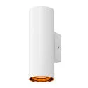 SLV Wandstahler ASTO TUBE, IP20, zylindrisch, 2-flammig, Up&Down, 2x GU10 max. 10W, weiß