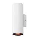 SLV Wandstahler ASTO TUBE, IP20, zylindrisch, 2-flammig, Up&Down, 2x GU10 max. 10W, weiß