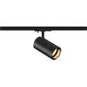 1-Phasen Strahler ASTO TUBE, IP20, GU10 PAR16 / PAR51 max. 10W, kardanisch, ohne Deko-Ring, schwarz