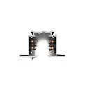 SLV 3-Phasen HV-Einbauschiene S-TRACK PHASE & DALI, IP20, 230V AC, DALI steuerbar, 200cm, schwarz