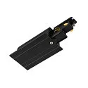 Zubehör für 3-Phasen Einbauschiene S-TRACK PHASE & DALI - End-Einspeiser, IP20, max. 16A, DALI steuerbar, Erde links, schwarz