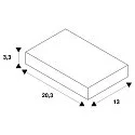 SLV 3-phase T-connector S-TRACK PHASE & DALI built-in version, DALI controllable, earth left, earth outside, black