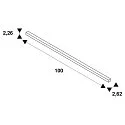 SLV Aufbauschiene TRACK 48V, DALI, 1m, IP20, schwarz