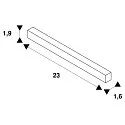 SLV Flexibler Verbinder TRACK 48V, DALI, IP20, weiß