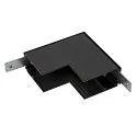 L-Verbinder für Aufbauschiene TRACK 48V, tief, mechanisch, Stereo, IP20, schwarz