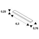 SLV Schienenverstärkungsplatte für Einbauschiene TRACK 48V, IP20, grau