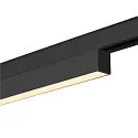SLV LED Spot IN-LINE 22 TRACK 48V, 95°, 7,3W, CRI90, DALI, opal, IP20, 3000K, 570lm, schwarz/schwarz