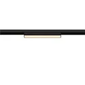 SLV LED Spot IN-LINE 22 TRACK 48V, 95°, 7,3W, CRI90, DALI, opal, IP20, 3000K, 570lm, schwarz/schwarz