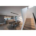 SLV LED Spot IN-LINE 22 TRACK 48V, 95°, 7,3W, CRI90, DALI, opal, IP20, 3000K, 570lm, schwarz/schwarz