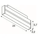 Niedervolt-Strahler IN-LINE 24 DALI MOVE - DARKLIGHT REFLECTOR, 48V, 7.3W 4000K 650lm 35°, CRI90,  DALI dimmbar, schwenkbar