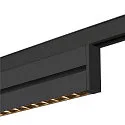 SLV LED Spot IN-LINE 46 TRACK 48V, Darklight Reflector, 35°, 14W, CRI90, Move DALI, IP20, 3000K, 1230lm, schwarz/schwarz