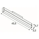 Niedervolt-Strahler IN-LINE 24 DALI MOVE - DARKLIGHT REFLECTOR, 48V, 14W 4000K 1250lm 35°, CRI90,  DALI dimmbar, schwenkbar
