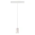 SLV LED Niedervolt-Schienen Pendelleuchte NUMINOS® XS, 48V, 8.7W 4000K 20°, DALI 2 dimmbar, matt weiß