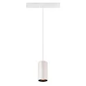SLV LED Pendelleuchte NUMINOS® S TRACK 48V, 40°, 16W, CRI90, DALI, IP20, 2700K, 970lm, weiß/schwarz