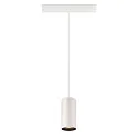 SLV LED Pendelleuchte NUMINOS® S TRACK 48V, 20°, 16W, CRI90, DALI, IP20, 3000K, 1060lm, weiß/schwarz