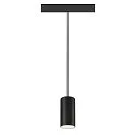 SLV pendant luminaire NUMINOS® S 48V DALI 2 40° for VDU workstation, DALI controllable IP20, black matt dimmable