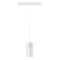 SLV LED Niedervolt-Schienen-Pendelleuchte NUMINOS® S DALI, 48V, 16W 4000K 55°, DALI 2 dimmbar, matt weiß