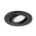 SLV Abdeckung MOVE für LED Einbauleuchte UNIVERSAL DOWNLIGHT PHASE, IP20 (Indoor), rund, schwenkbar, schwarz