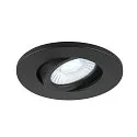 SLV Abdeckung MOVE für LED Einbauleuchte UNIVERSAL DOWNLIGHT PHASE, IP20 (Indoor), rund, schwenkbar, schwarz