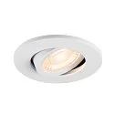 Abdeckung MOVE für LED Einbauleuchte UNIVERSAL DOWNLIGHT PHASE, IP20 (Indoor), rund, schwenkbar, weiß