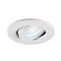 SLV Abdeckung MOVE für LED Einbauleuchte UNIVERSAL DOWNLIGHT PHASE, IP20 (Indoor), rund, schwenkbar, weiß