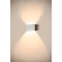SLV LED Outdoor Wandaufbauleuchte OVAL 14 WL, 5,7W, 2700/3000K, 560lm, CRI80, IP65, weiß