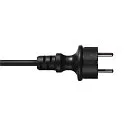 SLV LED Erdspieß-Leuchte SYNA PLANT, IP65 IK06, rund, 6W 3000K 540lm 36°, neigbar, IP-Steckerkabel, schwarz