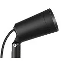 SLV LED Erdspieß-Leuchte SYNA PLANT, IP65 IK06, rund, 6W 3000K 540lm 36°, neigbar, IP-Steckerkabel, schwarz