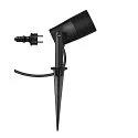 SLV LED Erdspieß-Leuchte SYNA GARDEN, IP65 IK06, 6W 3000K 540lm 36°, neigbar, IP-Steckerkabel, schwarz