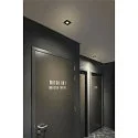 cover UNIVERSAL DOWNLIGHT IP20 square, swivelling, black