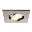 SLV Abdeckung MOVE für LED Einbauleuchte UNIVERSAL DOWNLIGHT PHASE, IP20 (Indoor), quadratisch, schwenkbar, chrom