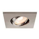 SLV Abdeckung MOVE für LED Einbauleuchte UNIVERSAL DOWNLIGHT PHASE, IP20 (Indoor), quadratisch, schwenkbar, chrom