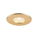 SLV cover UNIVERSAL DOWNLIGHT IP20 round, swivelling, gold matt