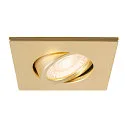 Abdeckung MOVE für LED Einbauleuchte UNIVERSAL DOWNLIGHT PHASE, IP20 (Indoor), quadratisch, schwenkbar, gold matt