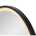 SLV LED Wandspiegel TRUKKO 60, 25W, 3000/4000/6500K, 730/740/720lm, CRI90, IP44, chrom, schwarzer Rand