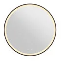 SLV LED Wandspiegel TRUKKO 80, 23W, 3000/4000/6500K, 730/740/790lm, CRI90, IP44, chrom, schwarzer Rand