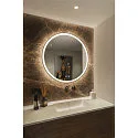 SLV LED Wandspiegel TRUKKO 80, 23W, 3000/4000/6500K, 730/740/790lm, CRI90, IP44, chrom, schwarzer Rand