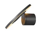SLV outdoor wall luminaire I-RING round, switchable, with diffuser, cardanic swivelling IP65, anthracite 