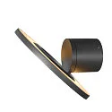 SLV outdoor wall luminaire I-RING round, switchable, with diffuser, cardanic swivelling IP65, anthracite 