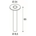 SLV Outdoor LED Stehleuchte I-RING, IP65 IK05, Ø 24cm, 9.2W 3000K 670lm, dreh- und neigbar, schaltbar, anthrazit