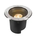 LED Bodeneinbauleuchte DASAR® XL SYM, IP67 IK10, 27W 3000K 2790lm 24°, neigbar, befahrbar, DALI dimmbar, Edelstahl, rund