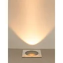 SLV floor recessed luminaire DASAR® XL square, swivelling, DALI controllable, passable IP65 / IP67, stainless steel dimmable
