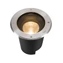 LED Bodeneinbauleuchte DASAR® L SYM, IP67 IK10, 19W 3000K 1950lm 24°, neigbar, befahrbar, DALI, Edelstahl, rund