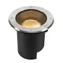 LED Bodeneinbauleuchte DASAR® L SYM, IP67 IK10, 19W 3000K 1950lm 24°, neigbar, befahrbar, DALI, Edelstahl, rund