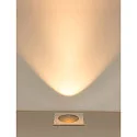 SLV LED Bodeneinbauleuchte DASAR® L SYM, IP67 IK10, 19W 3000K 1950lm 24°, neigbar, befahrbar, DALI, Edelstahl, eckig