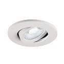 SLV ceiling recessed luminaire UNIVERSAL DOWNLIGHT MOVE PHASE swivelling, set of 12 IP20, white dimmable