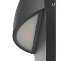 SLV LED Außenwandleuchte LID II SINGLE, IP65 IK02, Ø 22cm, 15W 2700/3000K (CCT Switch) 1500lm 100°, dimmbar, starr, anthrazit