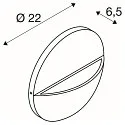 SLV LED Außenwandleuchte LID II SINGLE, IP65 IK02, Ø 22cm, 15W 2700/3000K (CCT Switch) 1500lm 100°, dimmbar, starr, anthrazit