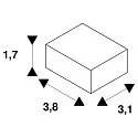 SLV GU10 Fassung für LED Leuchtmittel (max. 10W) mit Schnellinstallations-Box und Zugentlastung, IP20, schwarz
