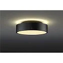 SLV LED Wand-/Deckenleuchte MEDO® PRO 30, rund, 110°, 10W, 3000/4000K, CRI 90, UGR <25, Dali, schwarz